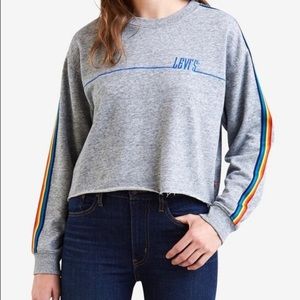 Levi's
Rainbow-Striped Cropped Sweatshirt